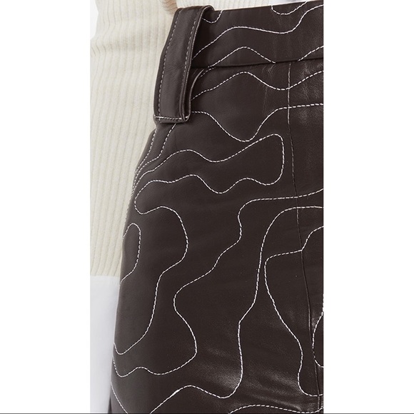 NWT Ganni Lamb Leather Miniskirt - Picture 6 of 6